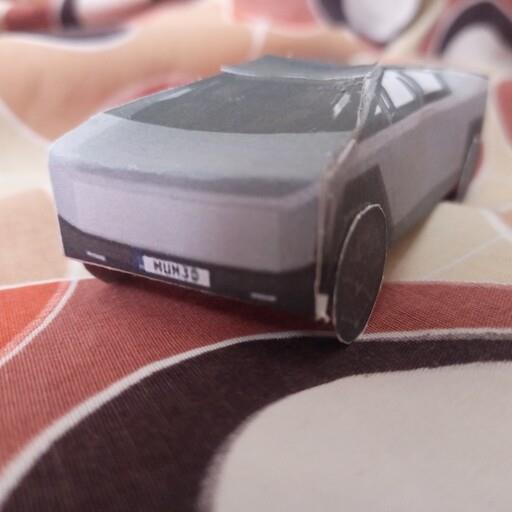 ماشین بازی تسلا سایبرتراک-2019(مقوایی)